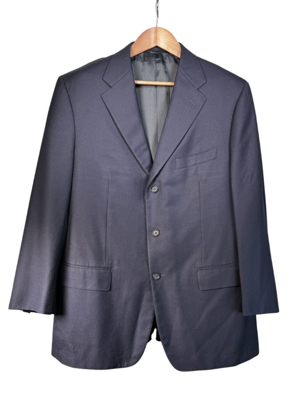 Ermenegildo Zegna Blue Wool Sport Coat 42R Italy